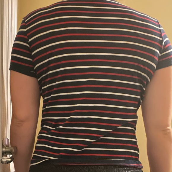 Basic striped tshirt in blue red and white - Picture 2 of 2